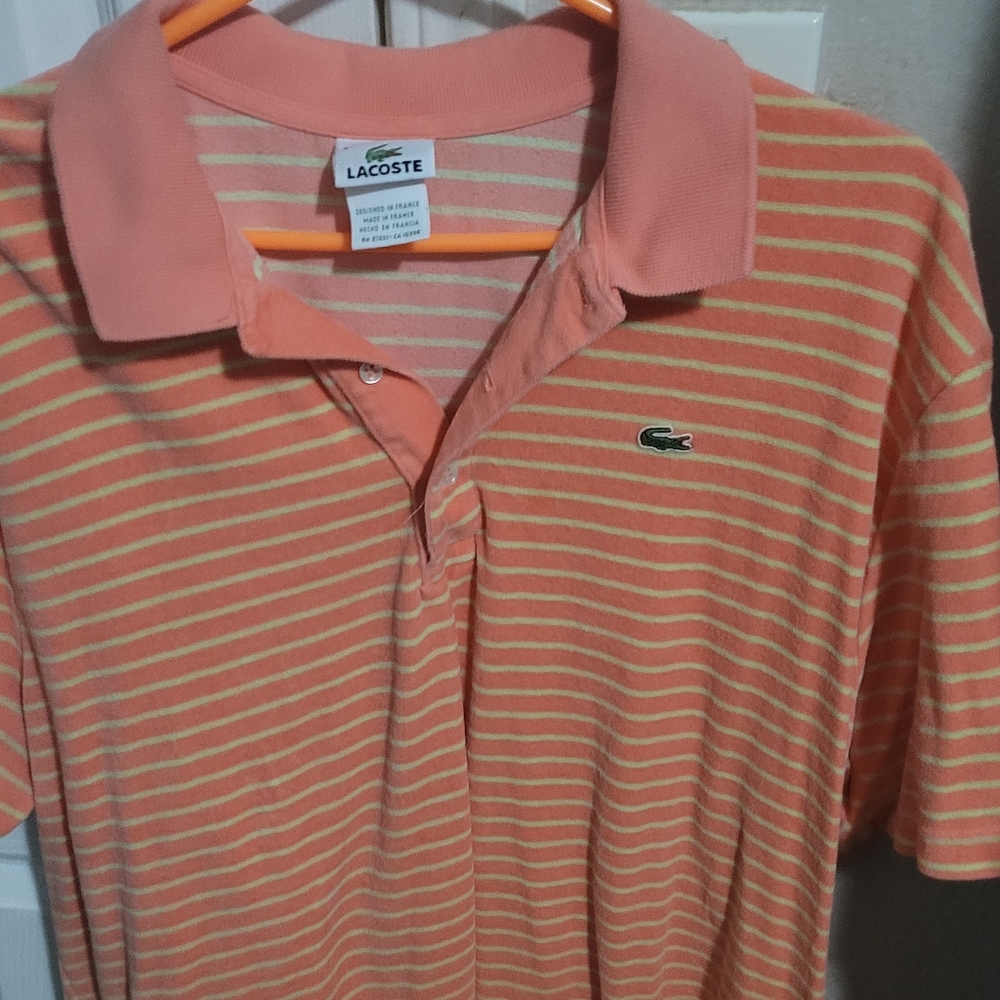 Lacoste polo size 8